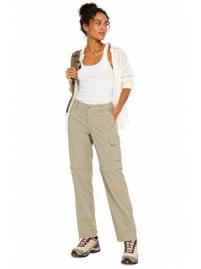 NEW COLUMBIA silver ridge utility pants convertible beige 18W hiking outdoor